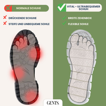 The Vital - Ultrabequeme Stützende Schuhe für Männer