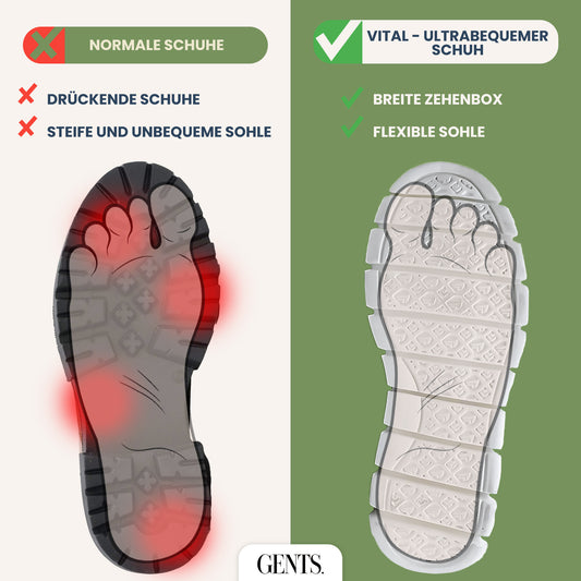 The Vital - Ultrabequeme Stützende Schuhe für Männer